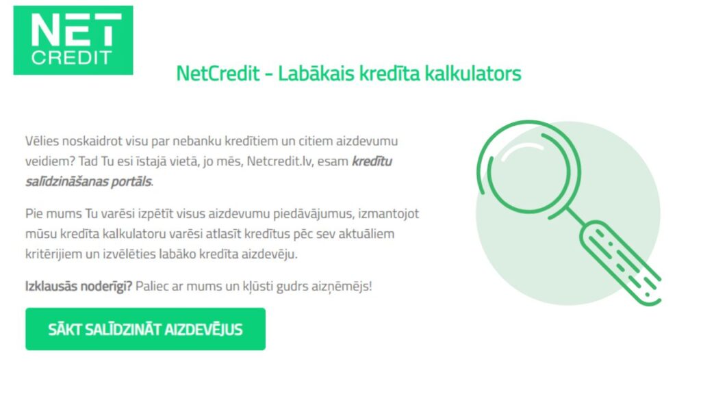 kreditu salidzinasanas platforma